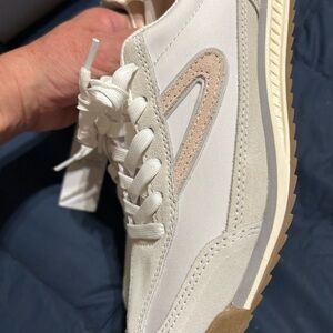 Tretorn Hailey Pink and Beige Sneakers